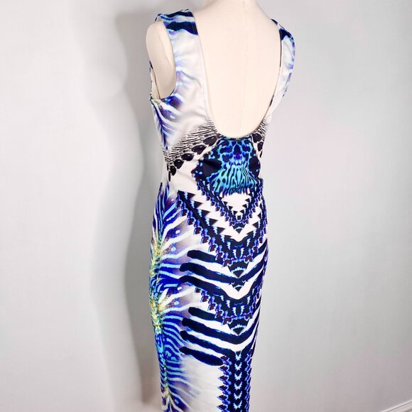 Asos Petite - Bold Abstract Stripe Bodycon Dress - Picture 7 of 9